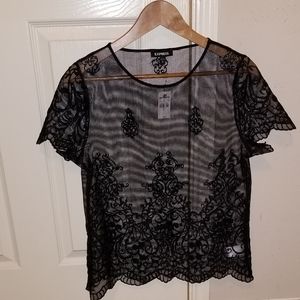 New Express Black Blouse